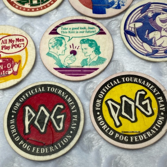 POGs - Vintage 1990's Original POG Piece Lot with STAPLES! - Picture 4 of 7